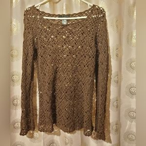 Crochet Long Sleeve Top
